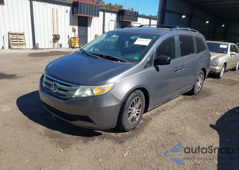 2013 Honda Odyssey Ex-L from USA, damaged, VIN 5FNRL5H61DB024545